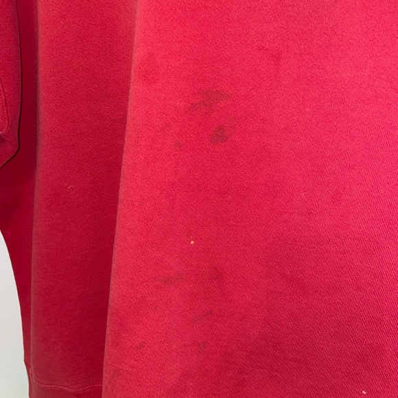 Vintage 90’s Nike Essential Embroidered Sweatshirt In Red - Picture 5 of 7